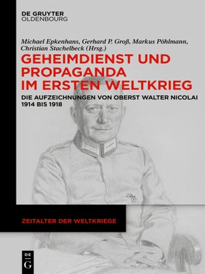 cover image of Geheimdienst und Propaganda im Ersten Weltkrieg